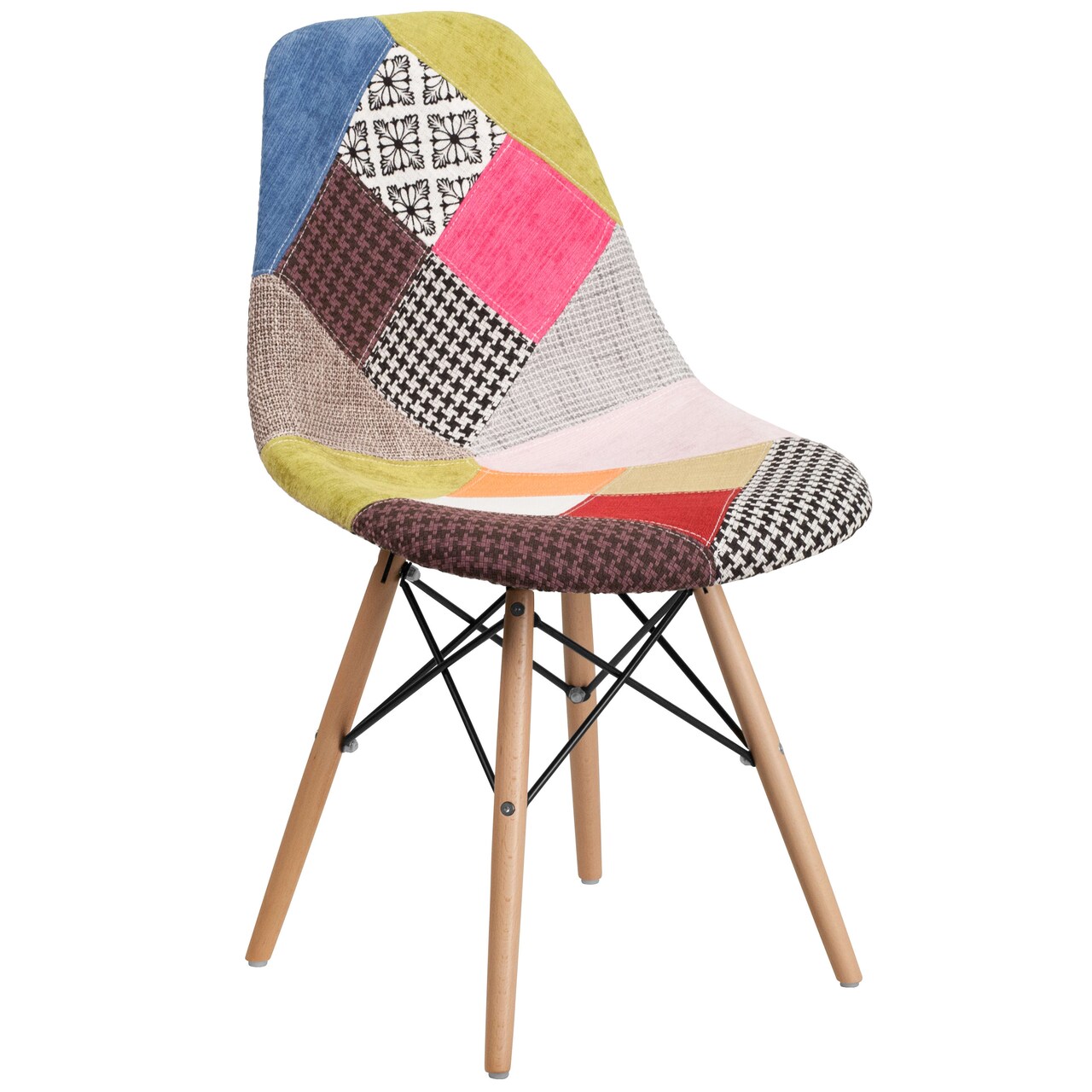 Emma and Oliver Fabric Accent Dining Chair with Wooden Legs Michaels